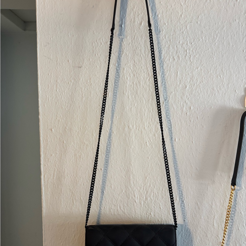 Tory Burch Black Quilted Crossbody Bag